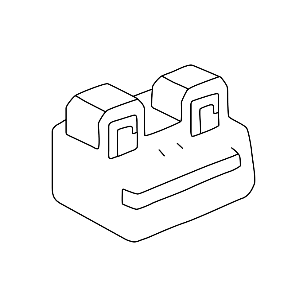 Blocky Frog Face_outlined